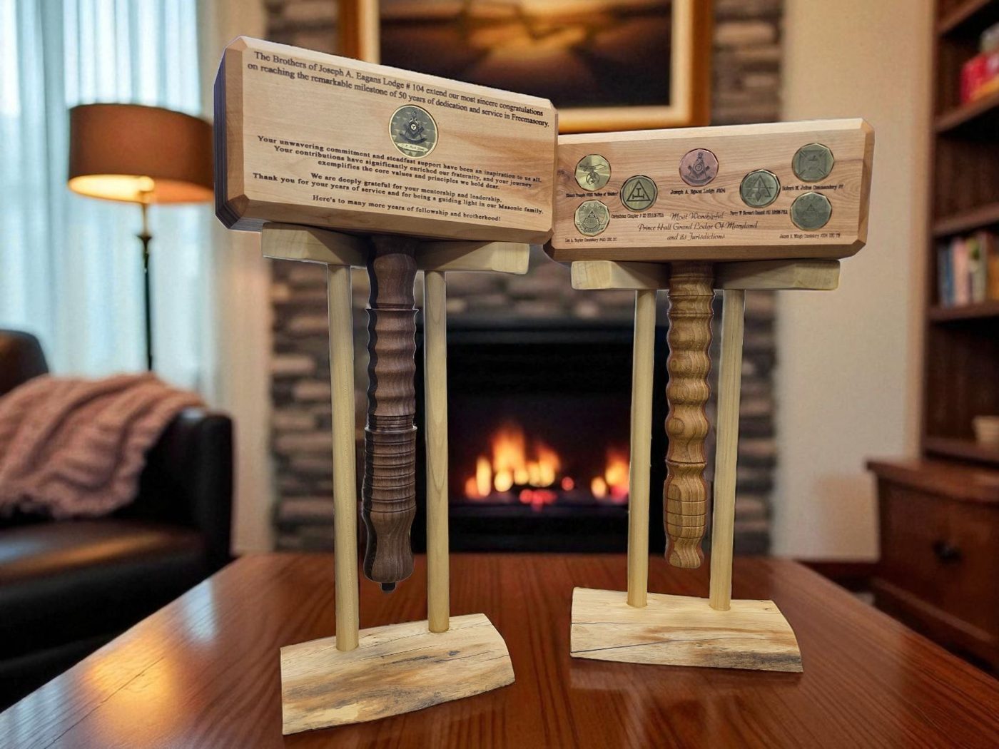 Custom presentation gavels